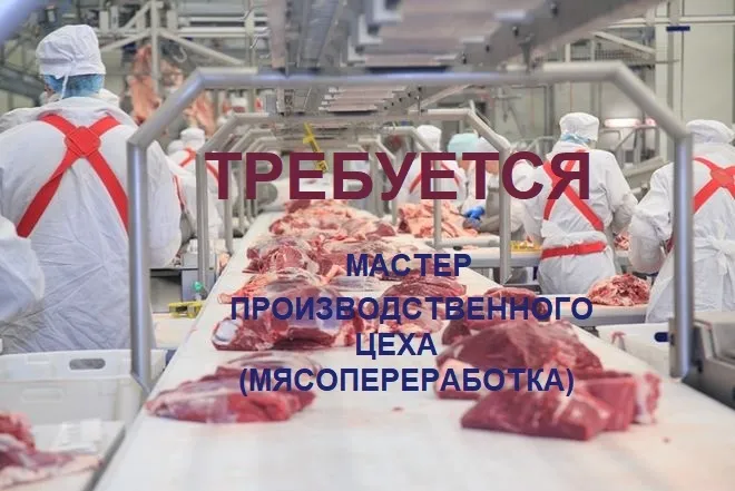 вакансия мастера цеха (мясопереработка) в Москве