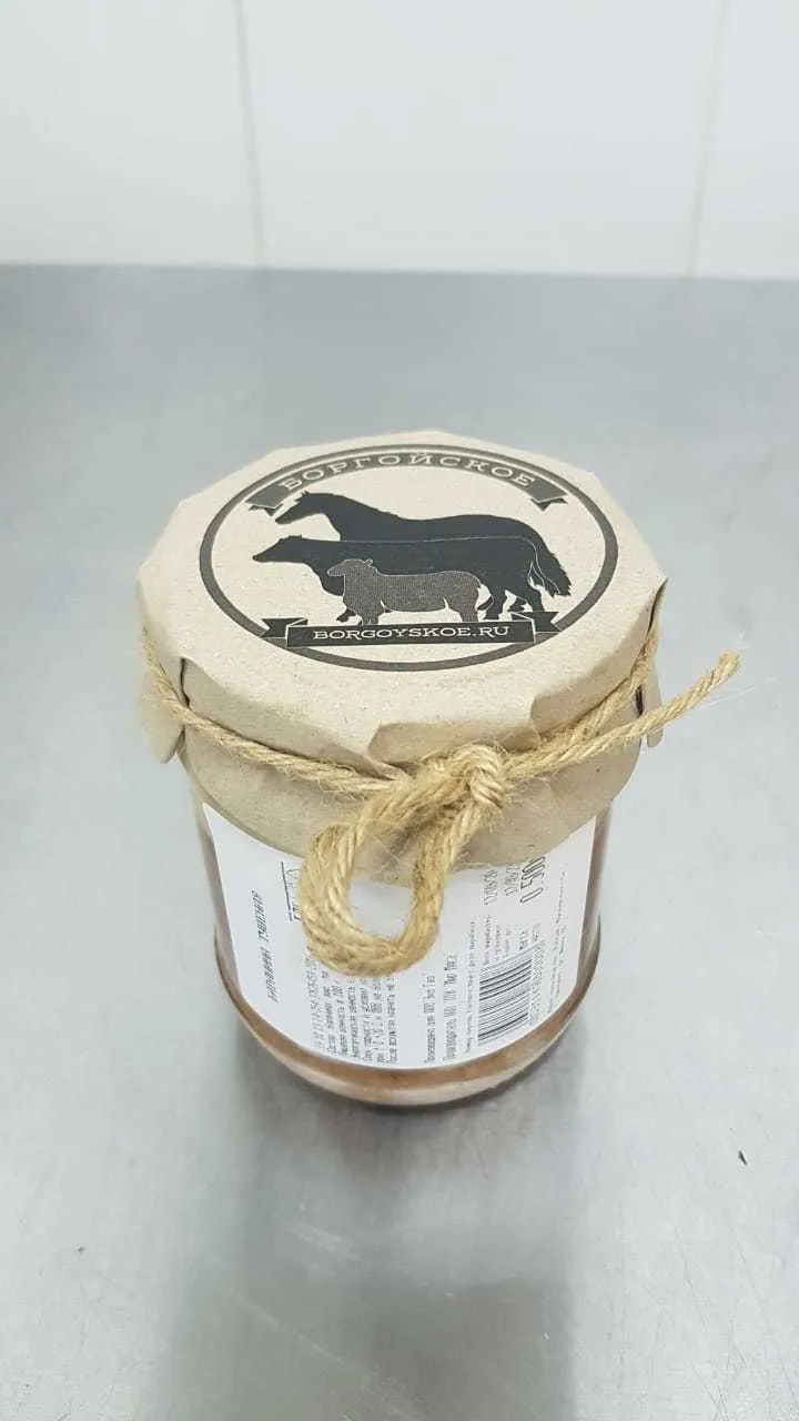 фотография продукта Тушенка из баранины "Боргойское"