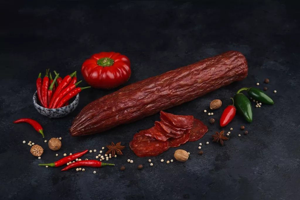 фотография продукта Сыровяленые колбасы из индейки оптом 